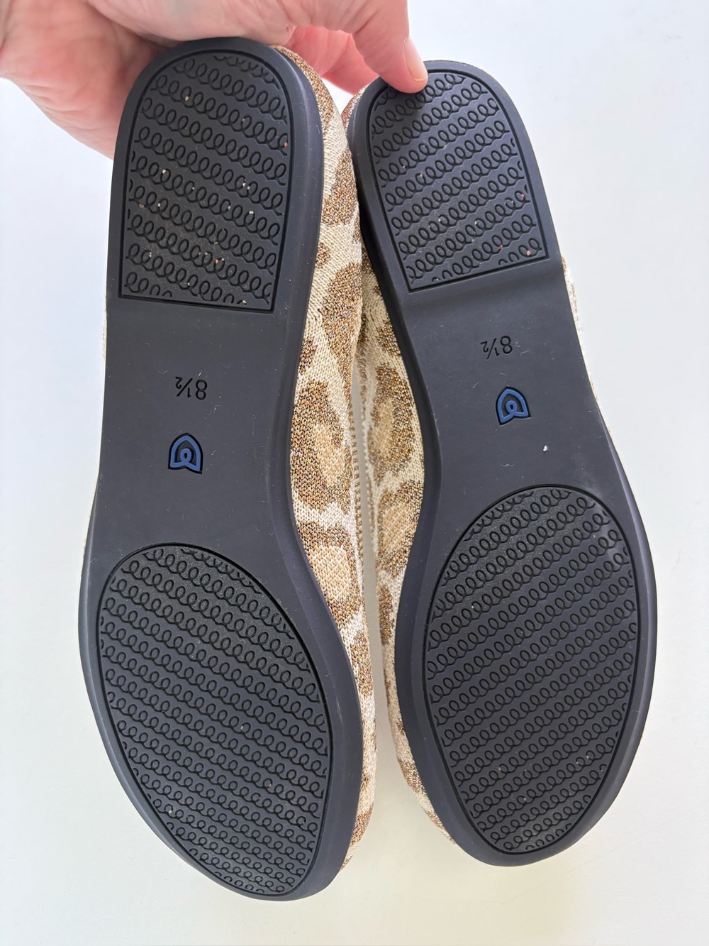 Rothy’s Shimmer Desert Cat Women’s Ballet Flats in Beige Gold Size 8.5 - Picture 9 of 11
